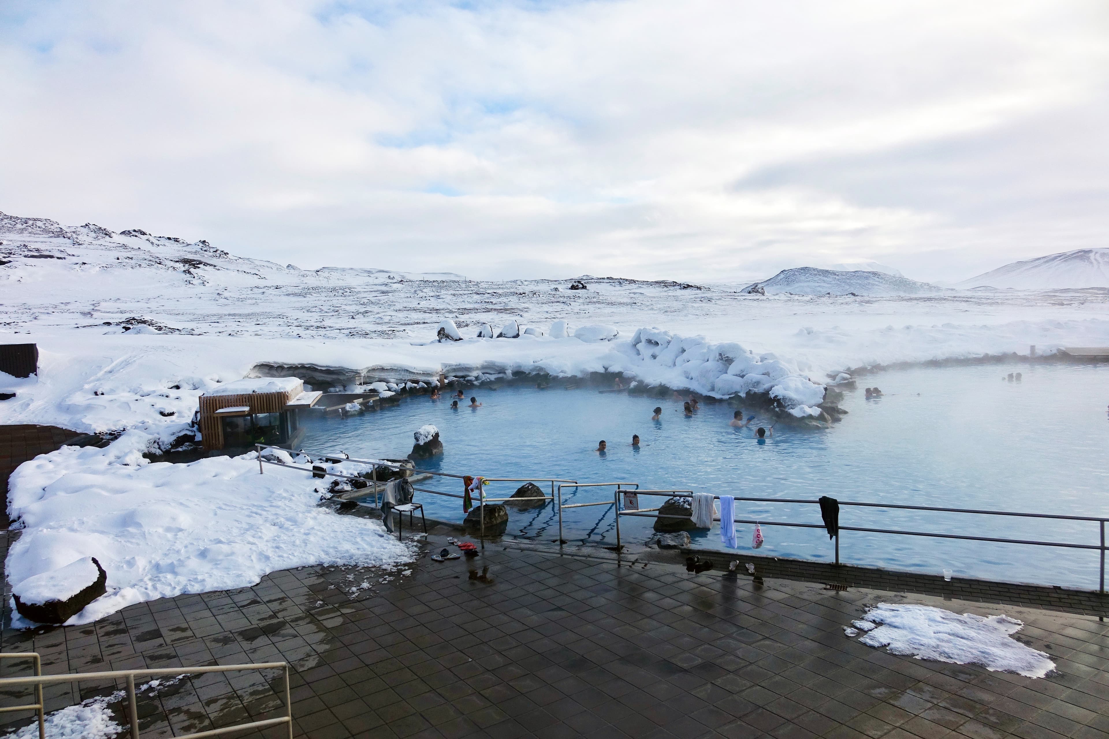 Iceland. Lake Myvatn Nature Baths in the north